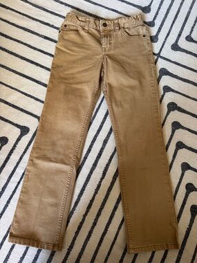 Cat & Jack Straight Stretch Jeans in Tan Khaki